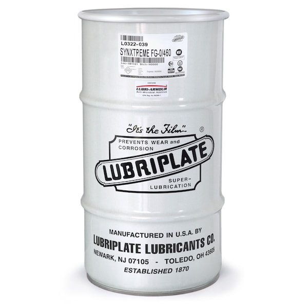 Lubriplate Synxtreme Fg-0/460, 1/4 Drum, H-1/Food Grade, Calcium Sulphonate Synthetic Nlgi No. 1 Grease L0322-039 - main